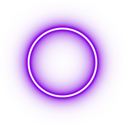 Neon purple circle icon